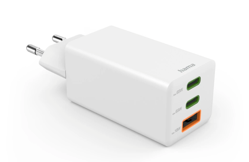 Hama Netzteil 2 USB‑C / USB‑A PD Wechselstrom 100‑240 V