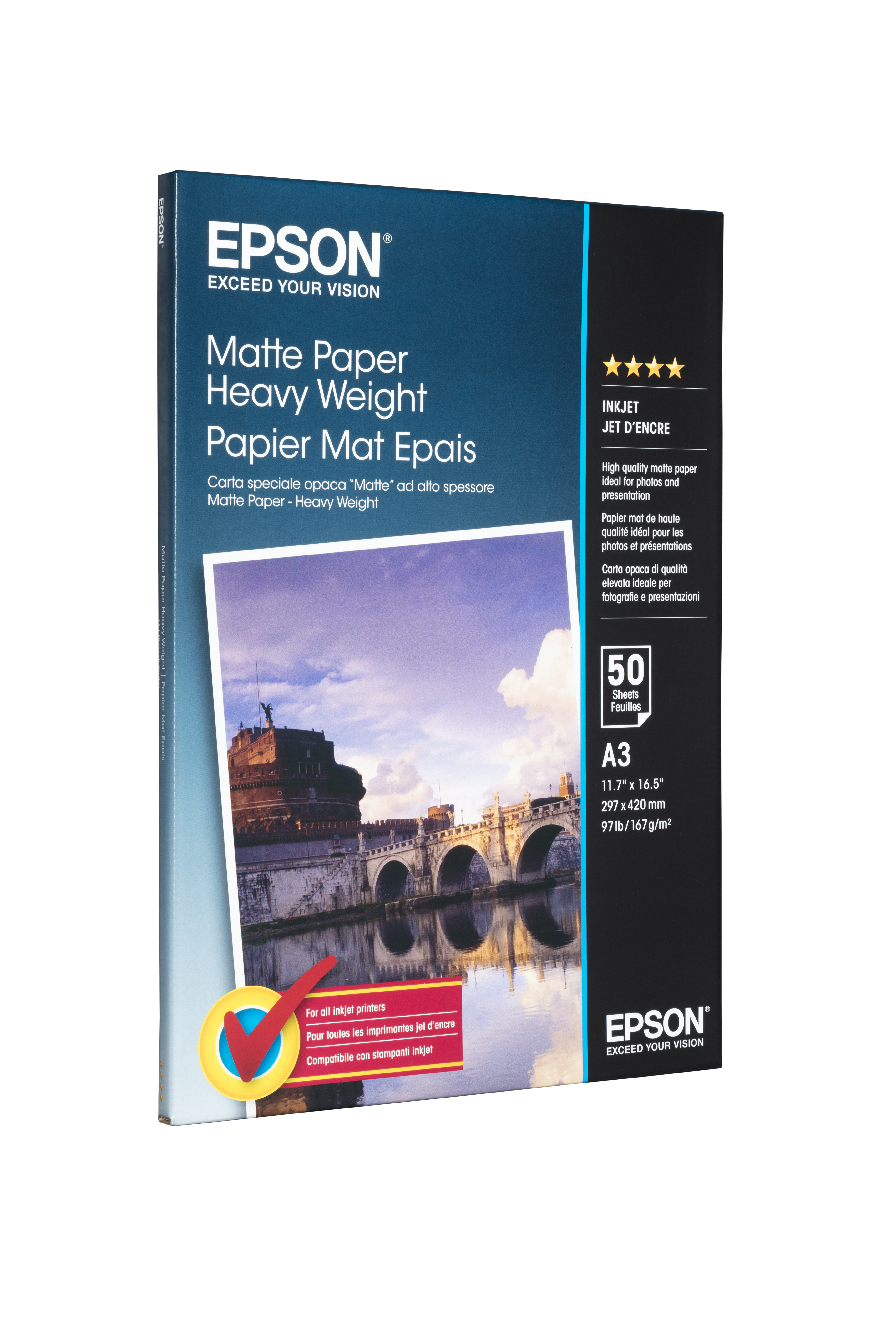 C13S041261 EPSON Papier A3 297x420mm