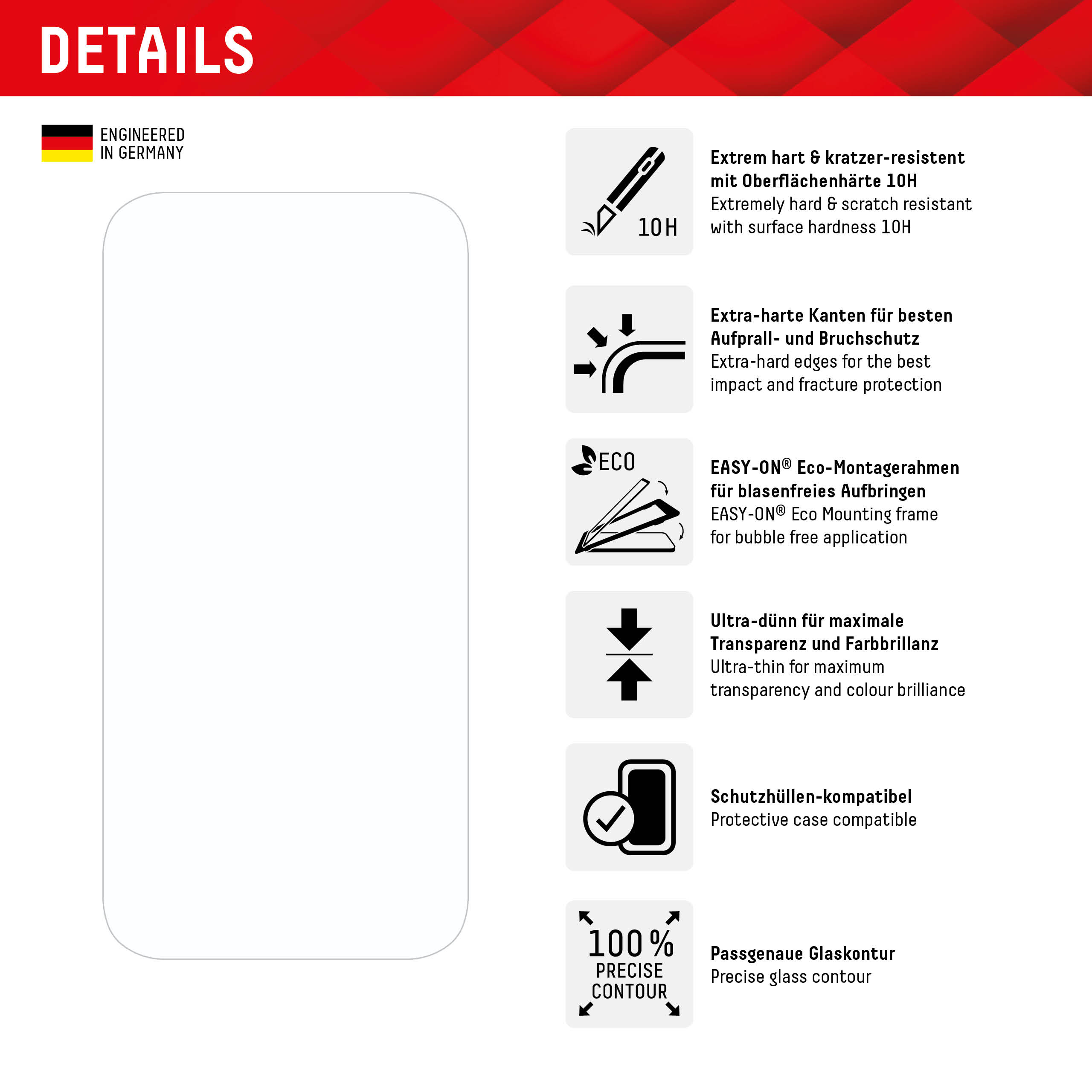 DISPLEX Glass Case iPhone 15