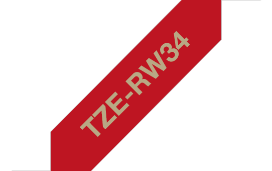 Brother TZe-RW34 Gold auf Weinrot
