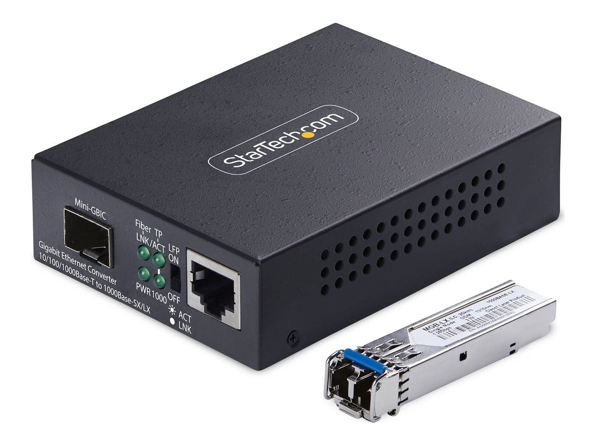 StarTech.com Medienkonverter 1 GbE Singlemode SM LC 20 km