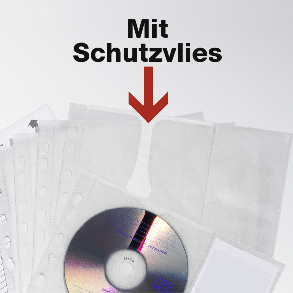 Durable CD-Umschlag 4-fach A4 transparent