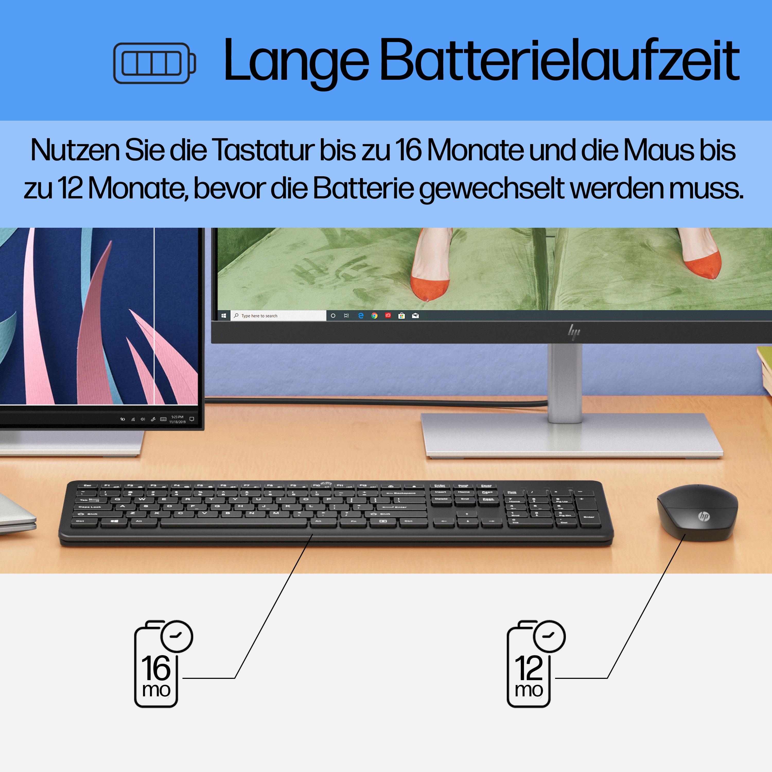 HP 230 Tastatur-und-Maus-Set kabellos