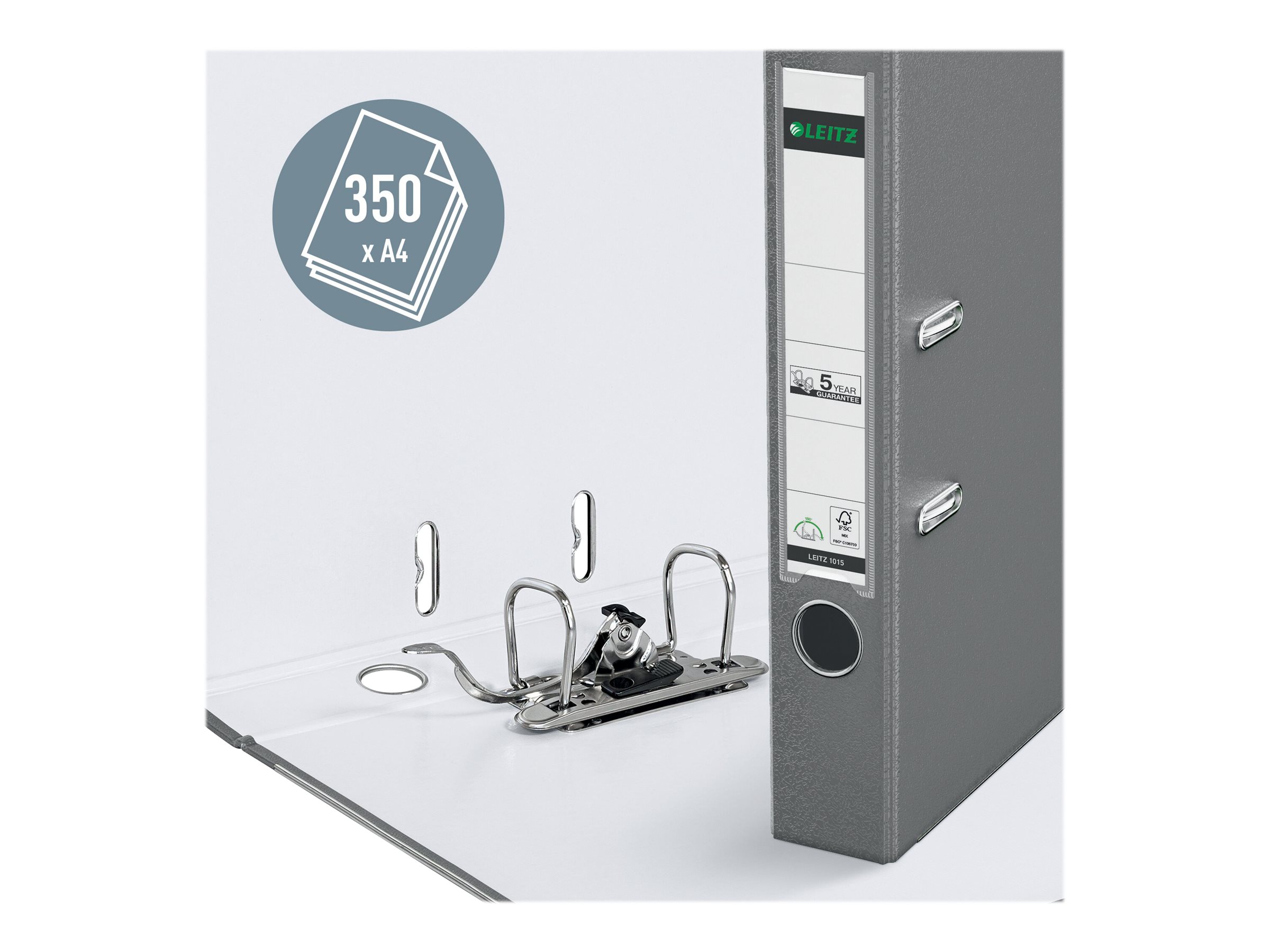 Esselte Leitz 1015 Ordner grau 5,2 cm DIN A4