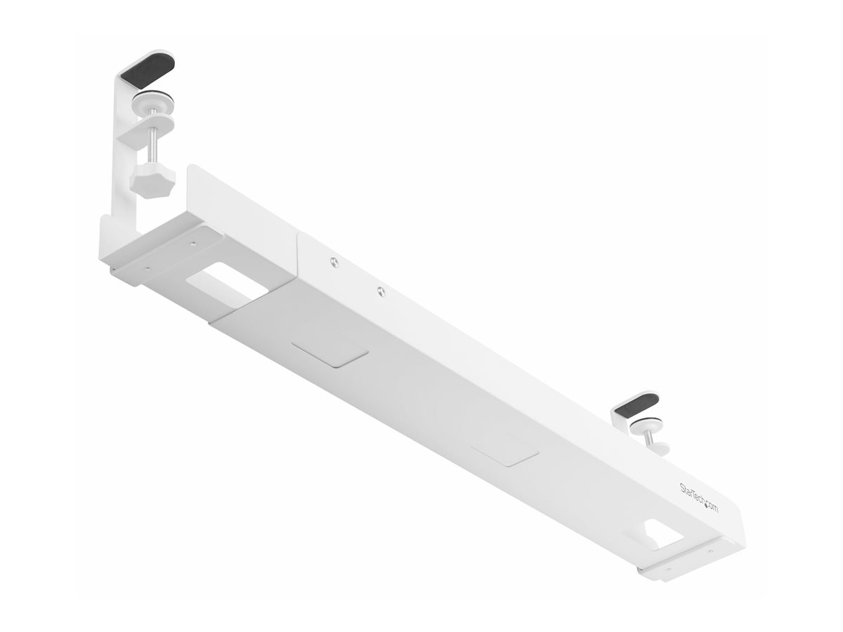 StarTech.com Under Desk Cable Management Tray Clamp-on