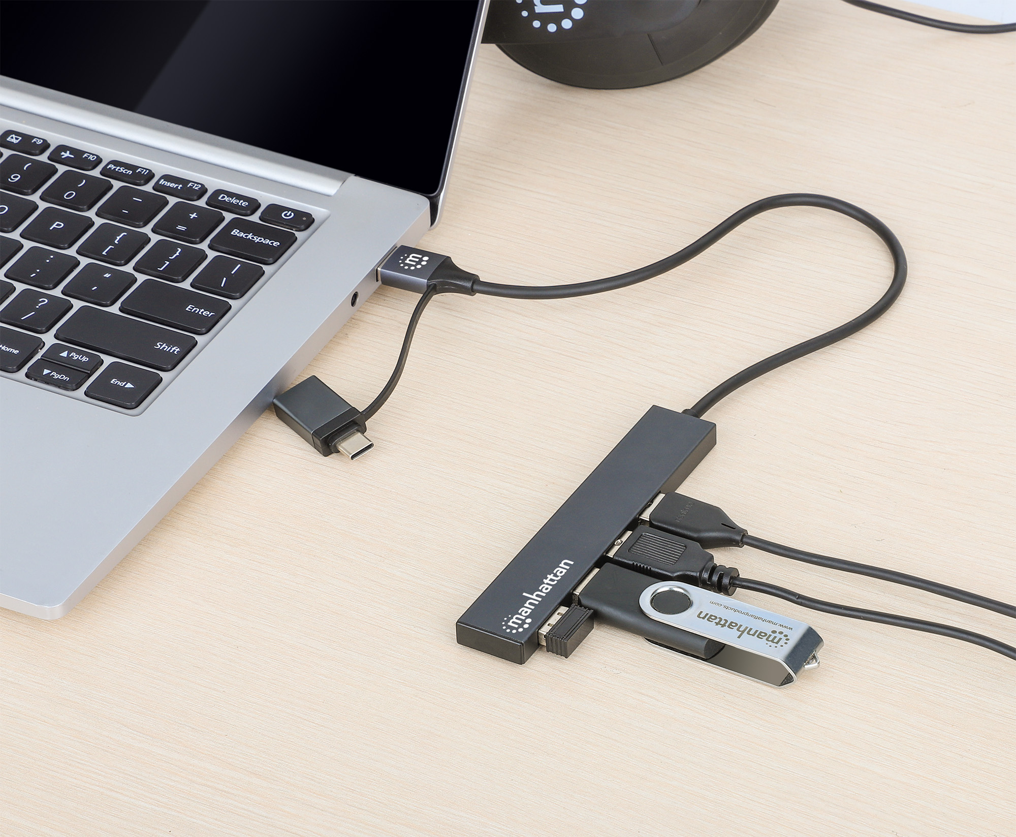 Manhattan Kombo-Hub 4Port USB 3.0 Typ-C/Typ-A