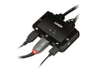 Lindy 2-Port DisplayPort 1.2 KVM Switch USB 2.0 Audio