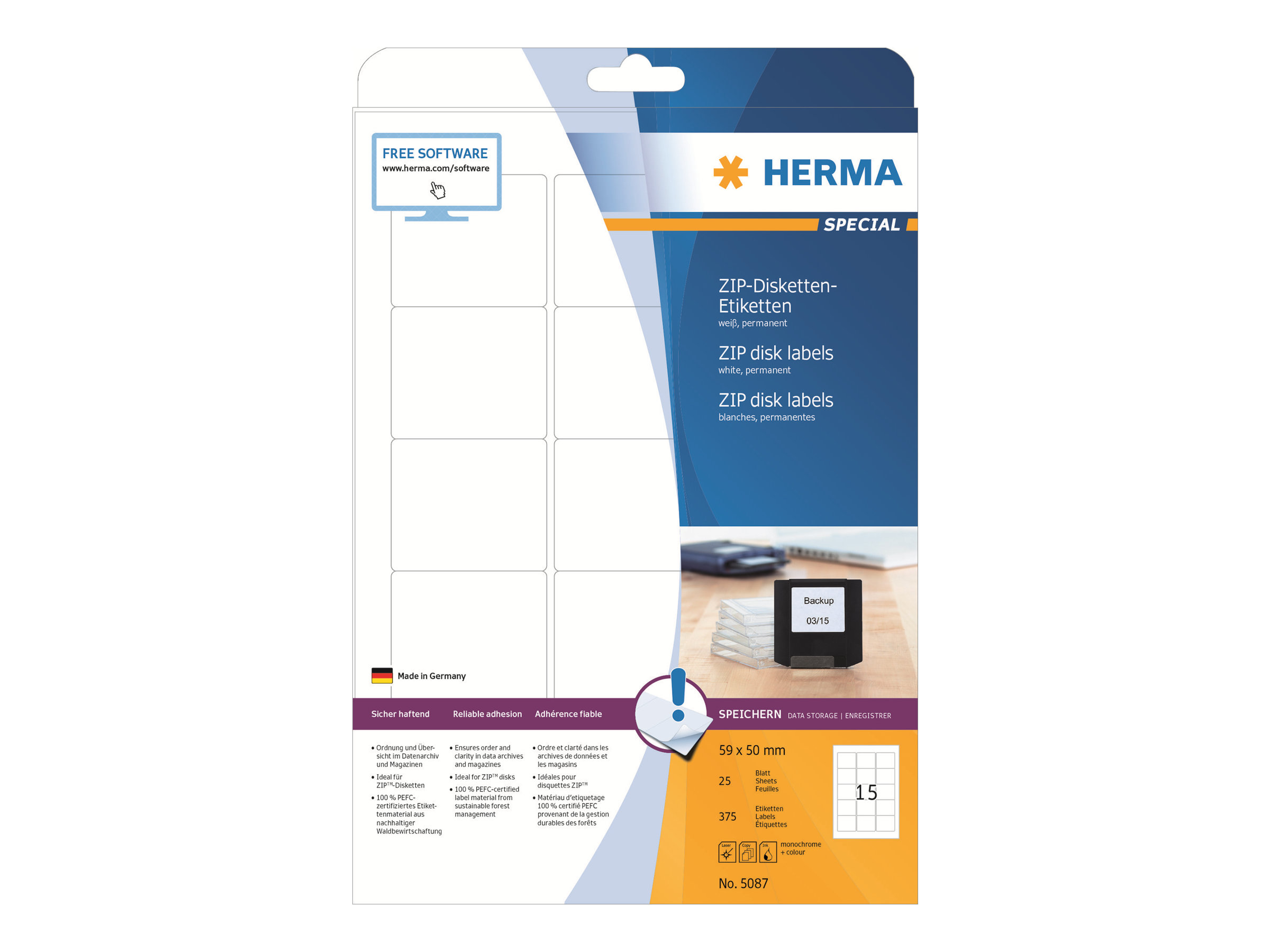 HERMA Special 59 x 50 mm weiß