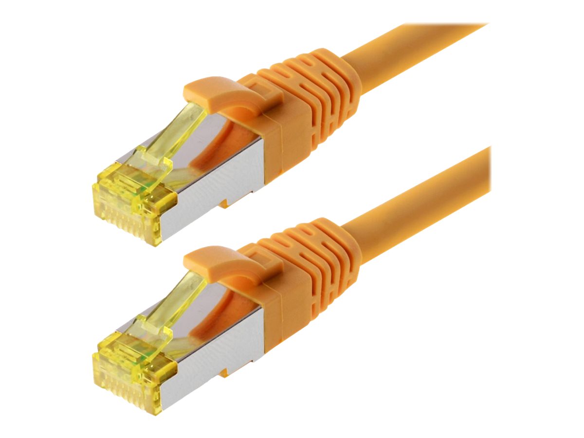 Helos Patchkabel Cat 6a S/FTP RJ45 gelb 7,5m