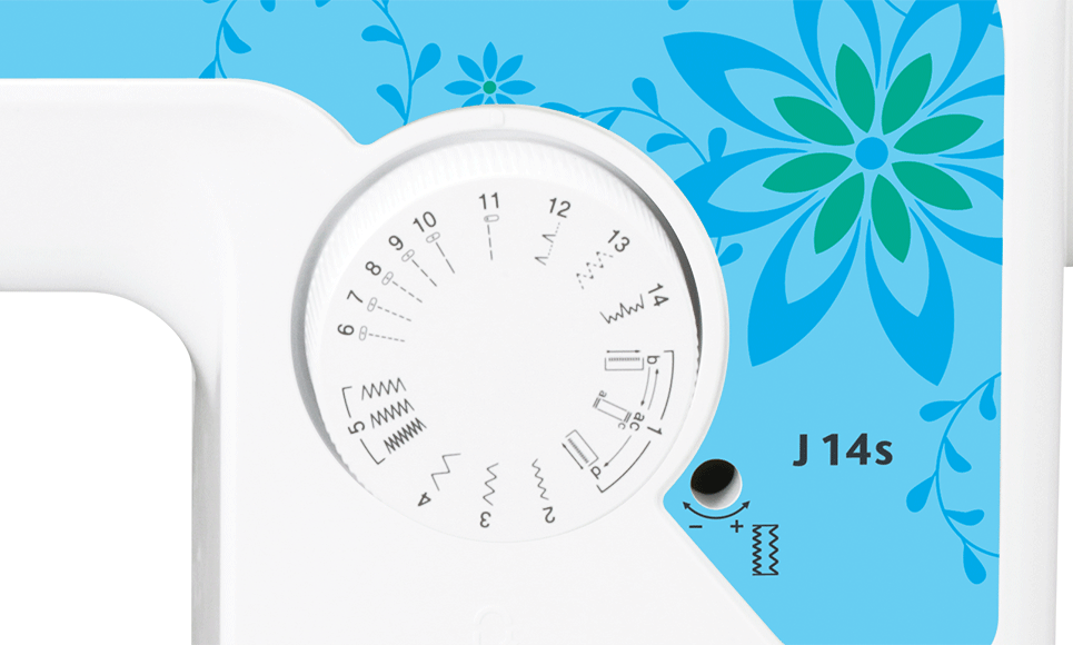 Brother J14S Nähmaschine 14 Stiche 1 vier-Schritt 50W
