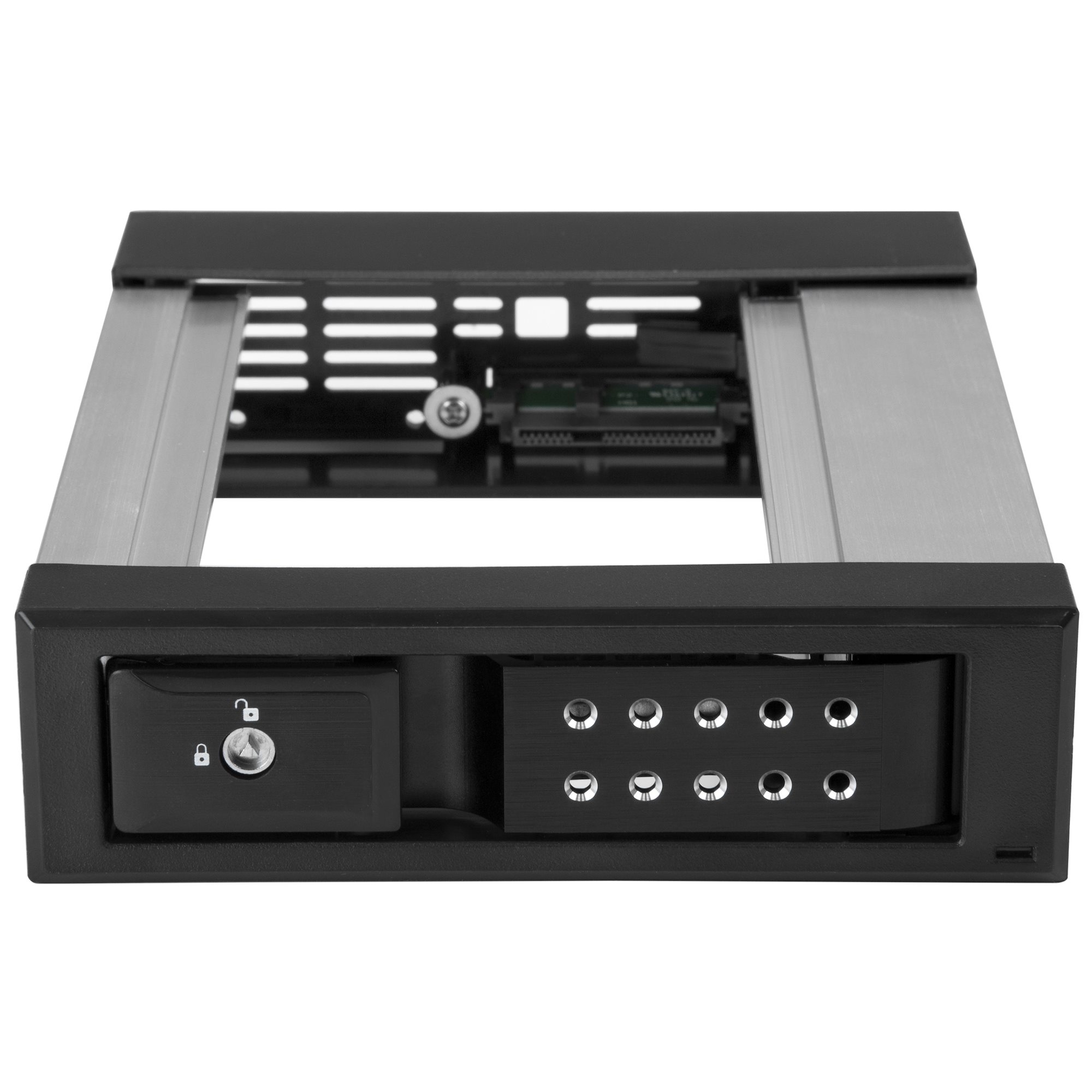 StarTech.com Festplattenwechselrahmen 5,25‑auf‑3,25 Zoll SATA SAS trägerlos
