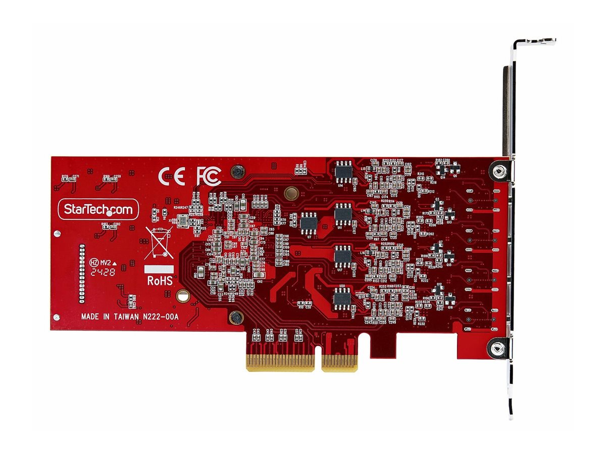 StarTech.com 4-Port USB Type-C PCIe Card USB-C 10Gb 4x Controllers