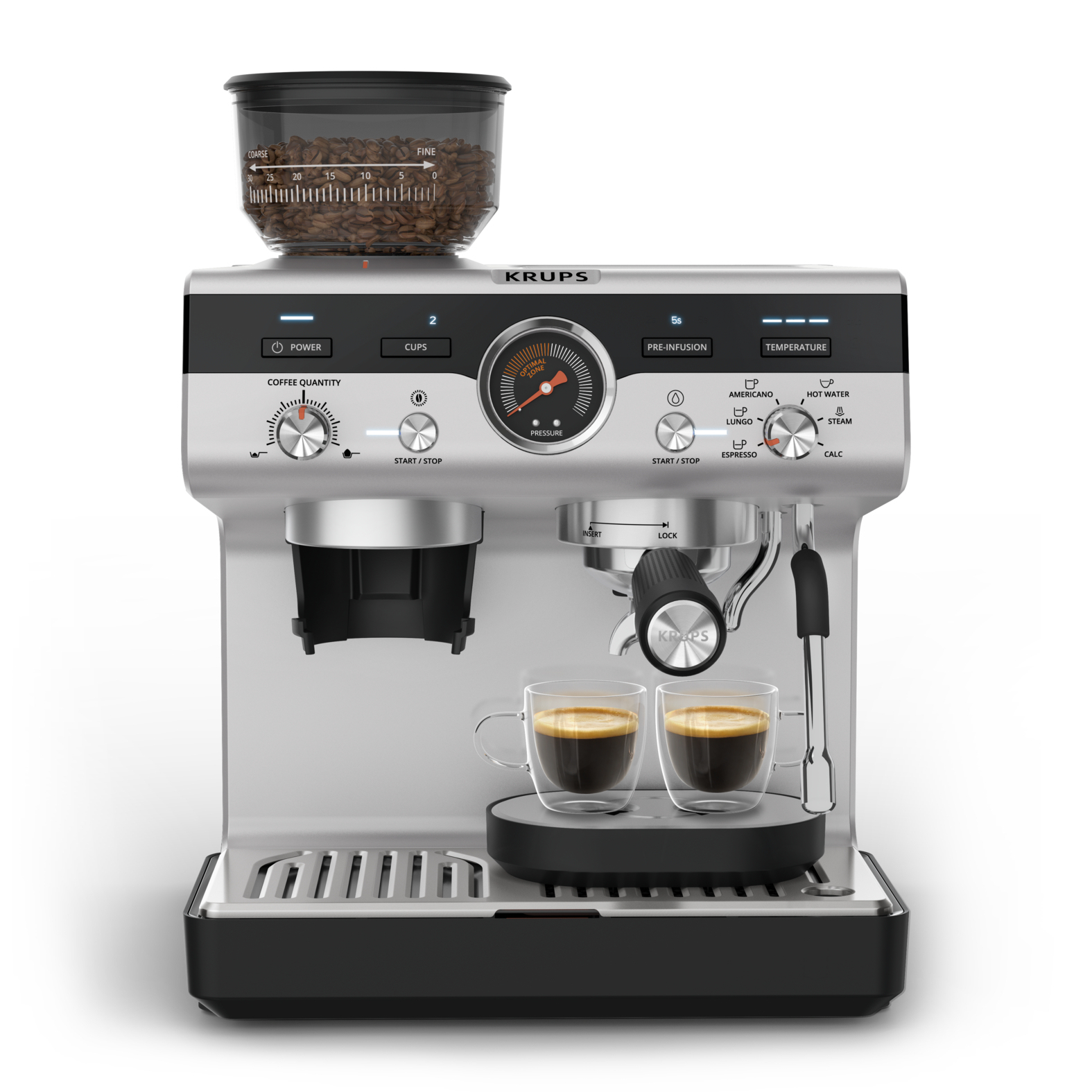 Krups Precision XP801T Siebträgermaschine