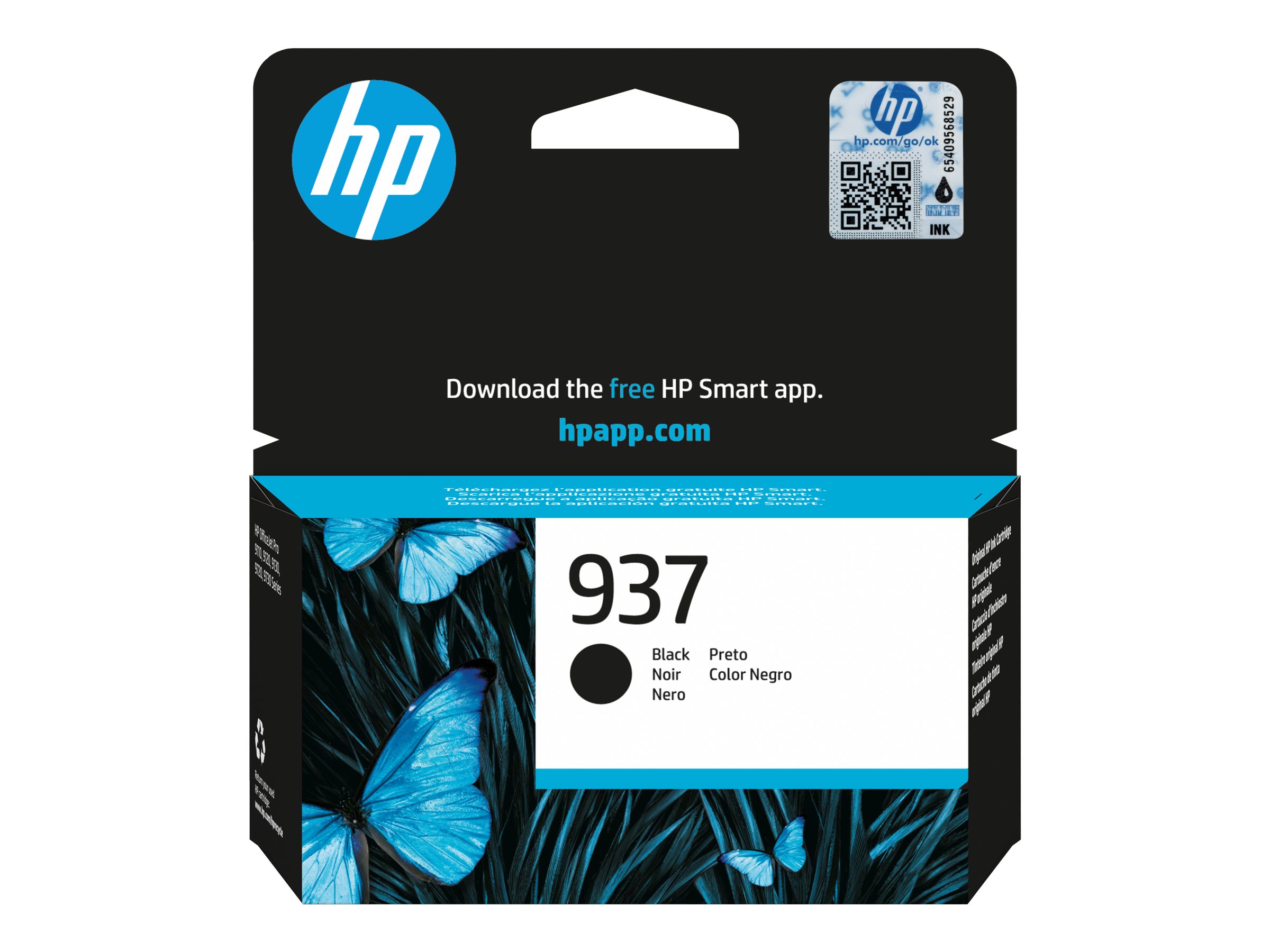 HP 937(4S6W5NE) schwarz Druckerpatrone