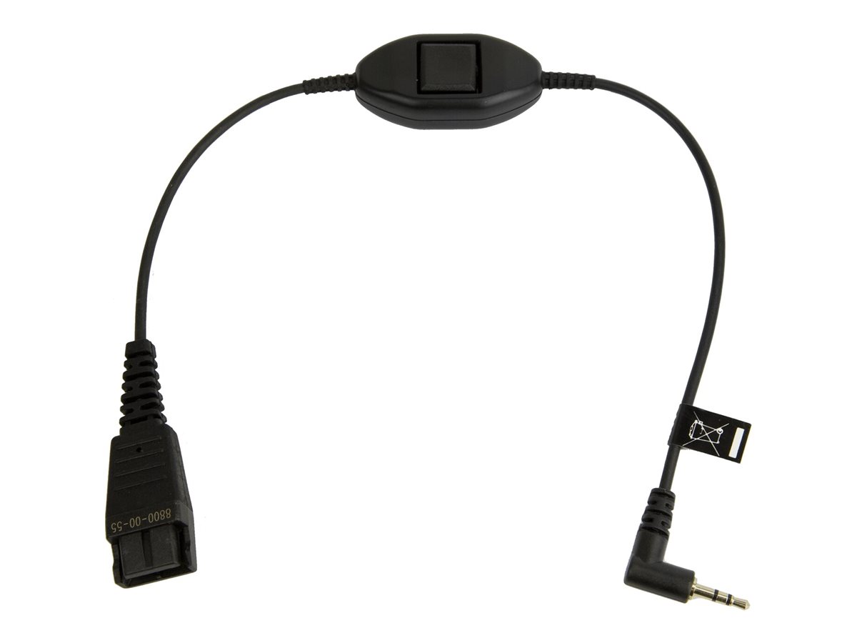 Jabra Headset-Kabel QD 2,5mm Klinke Rufannahmetaste