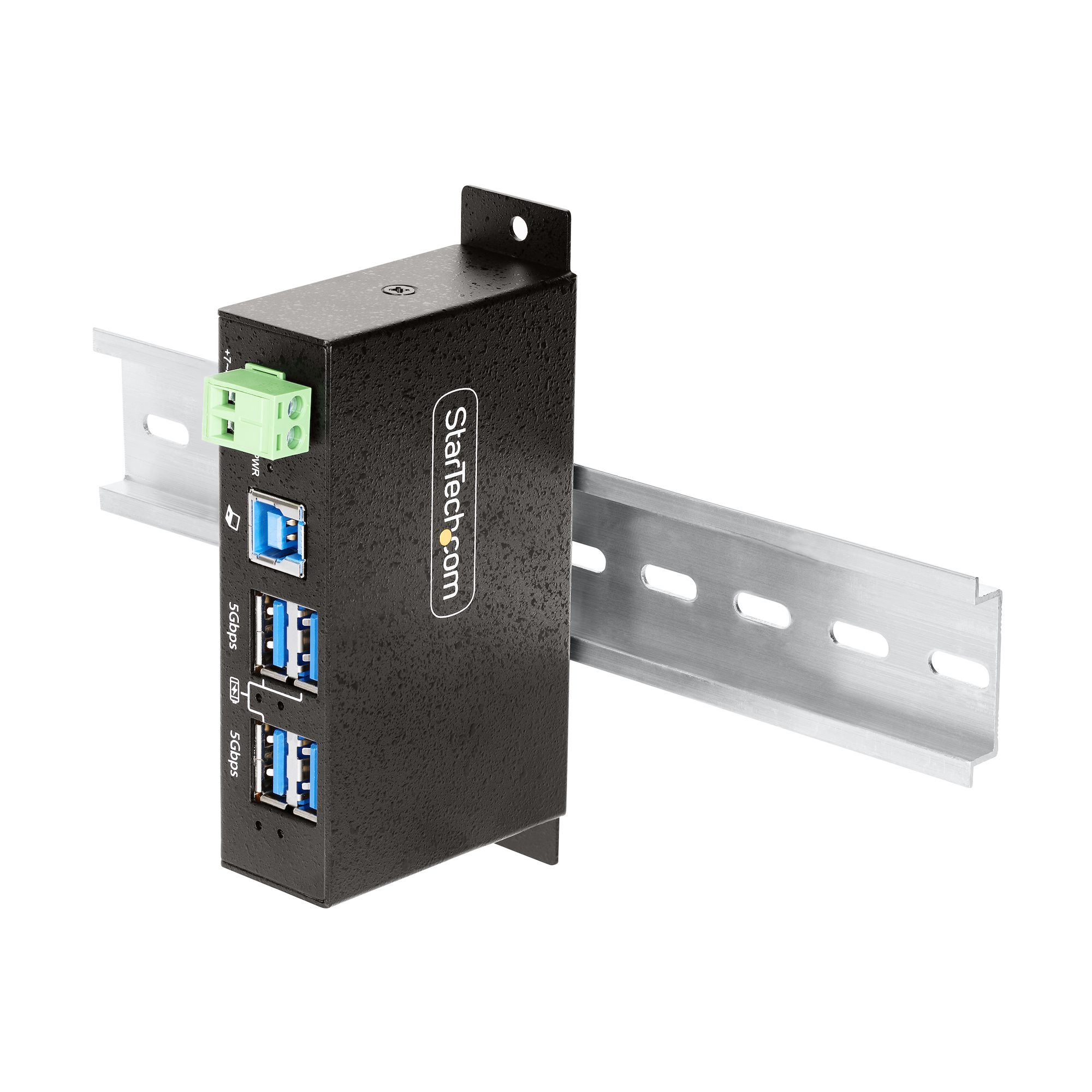 StarTech.com 4-Port Managed USB Hub Heavy Duty Industrial ESD & Surge Protection