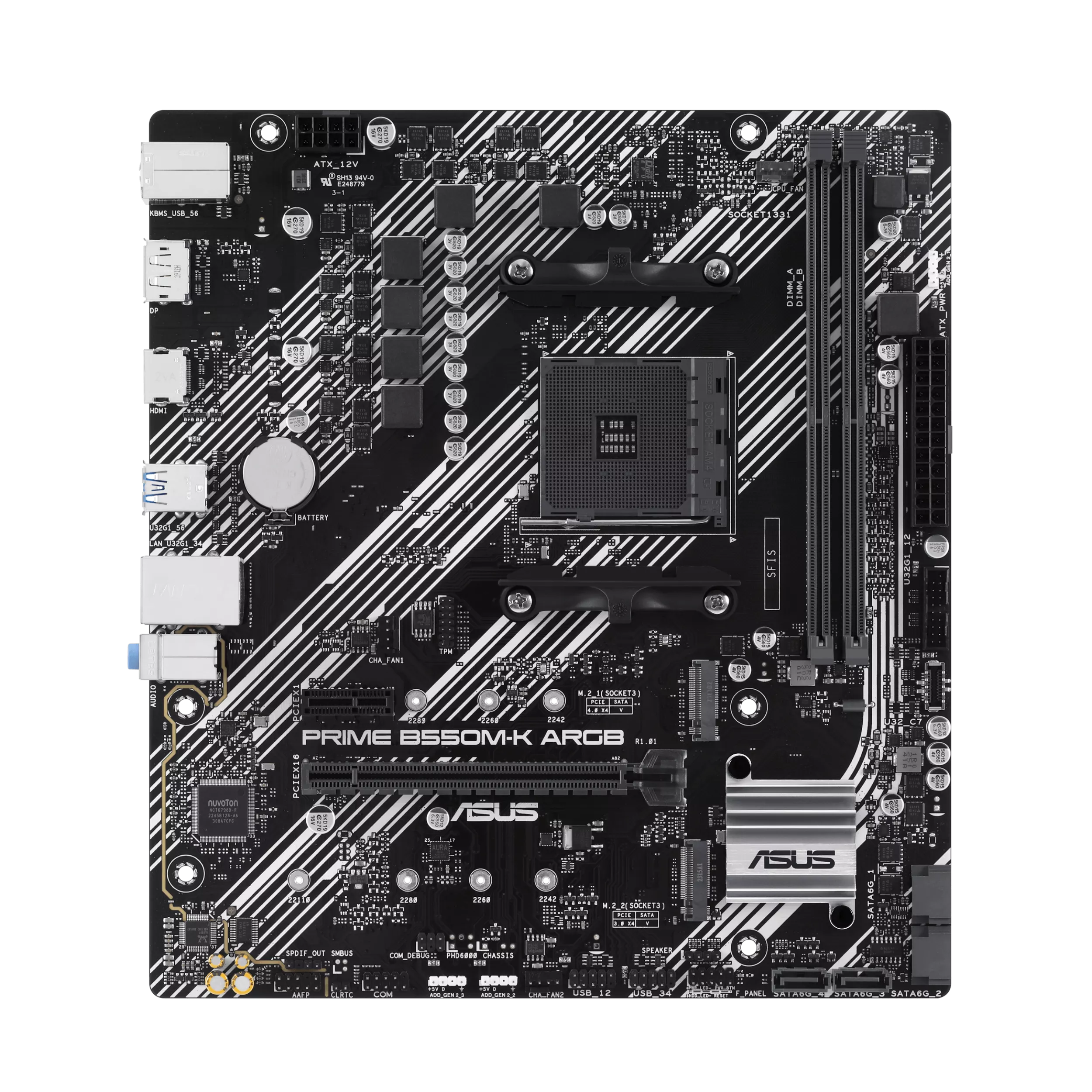 ASUS PRIME B550M-K ARGB AM4 DDR4