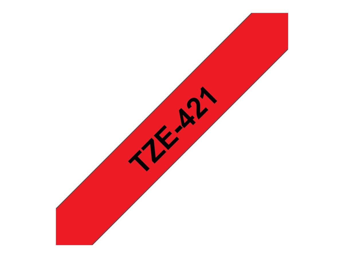 Brother TZe-421 schwarz auf rot 9 mm