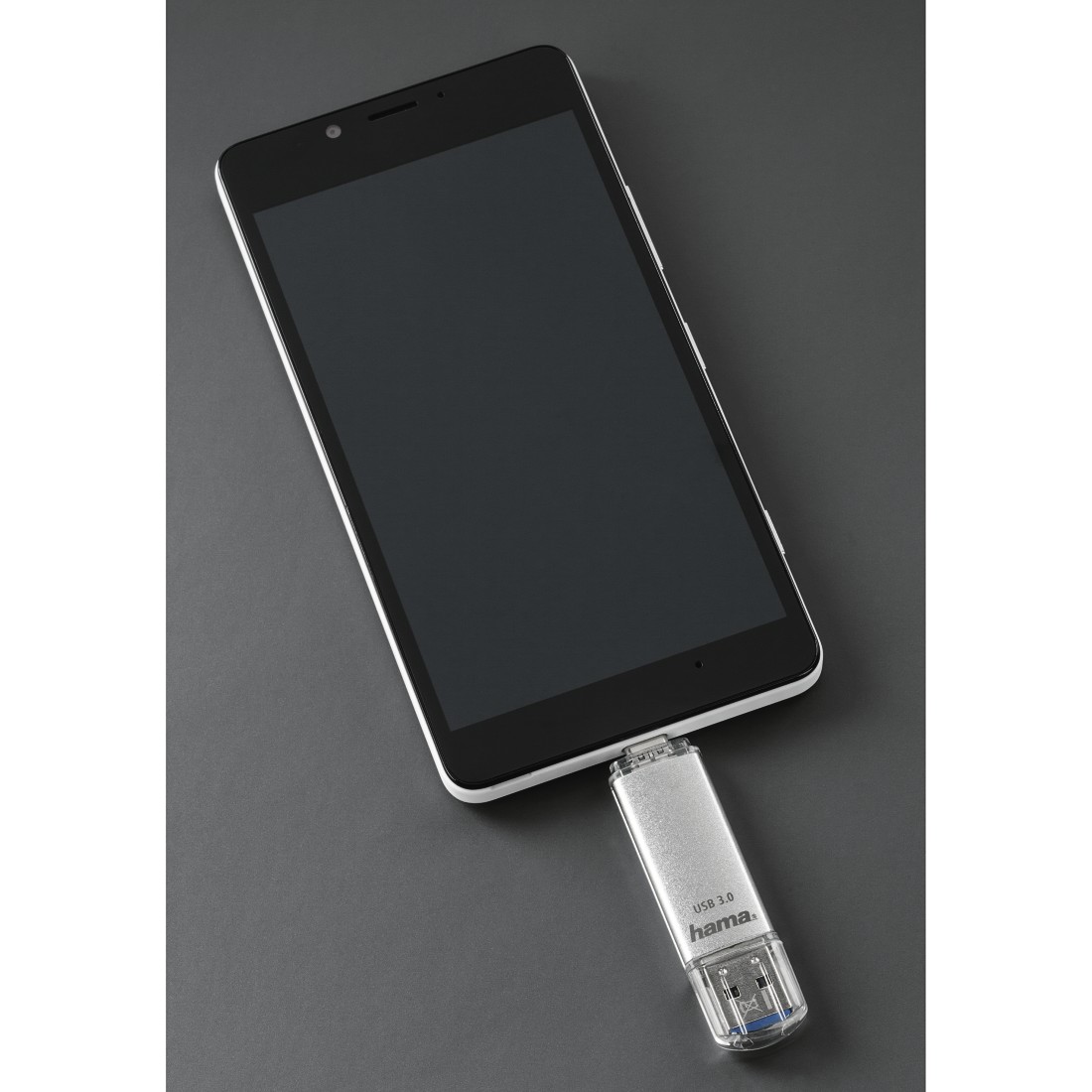 Hama FlashPen C-Laeta 64 GB Silber