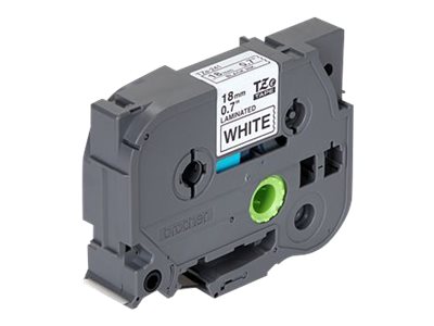 Brother TZe-241 18 mm schwarz/weiß