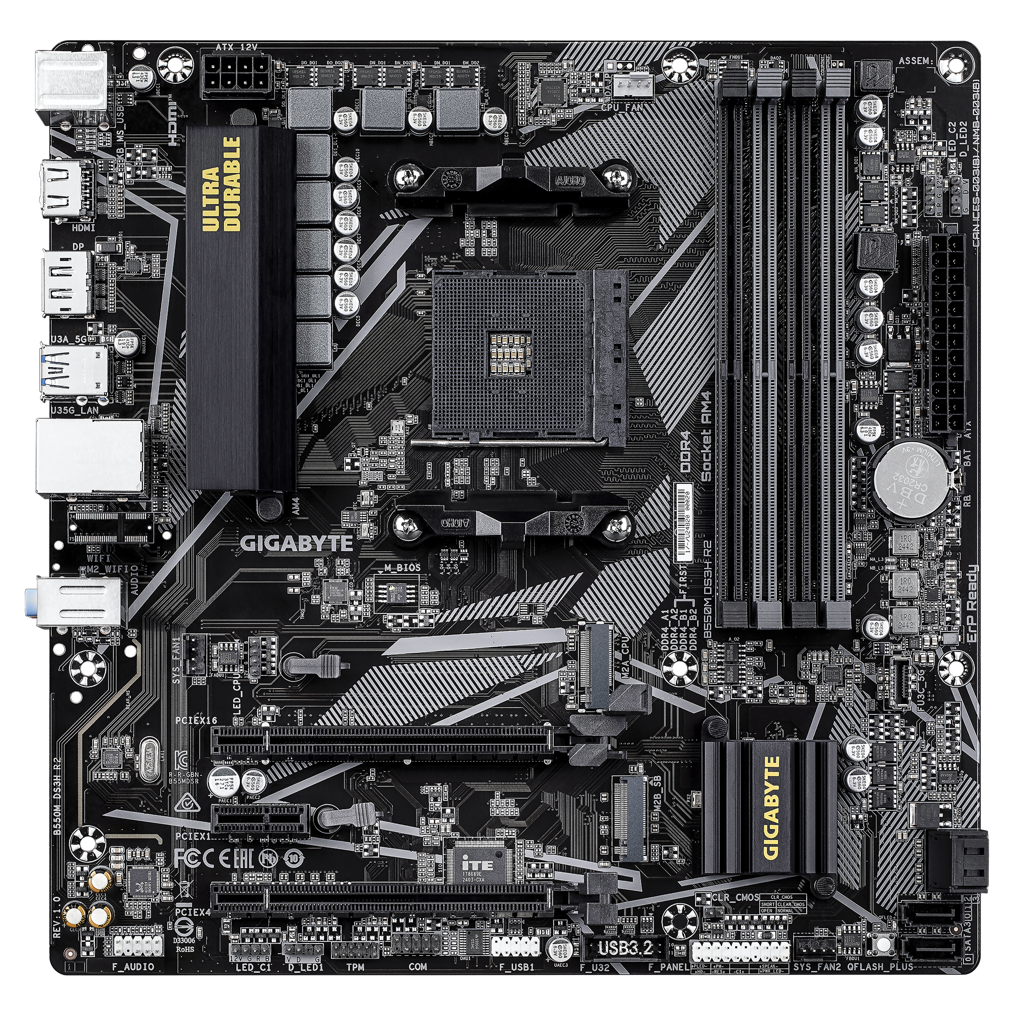 Gigabyte B550M DS3H R2 mATX DDR4 AM4