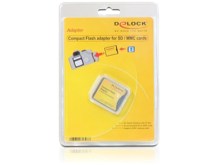 Delock Compact Flash Adapter MMC/SD/SDHC/SDXC