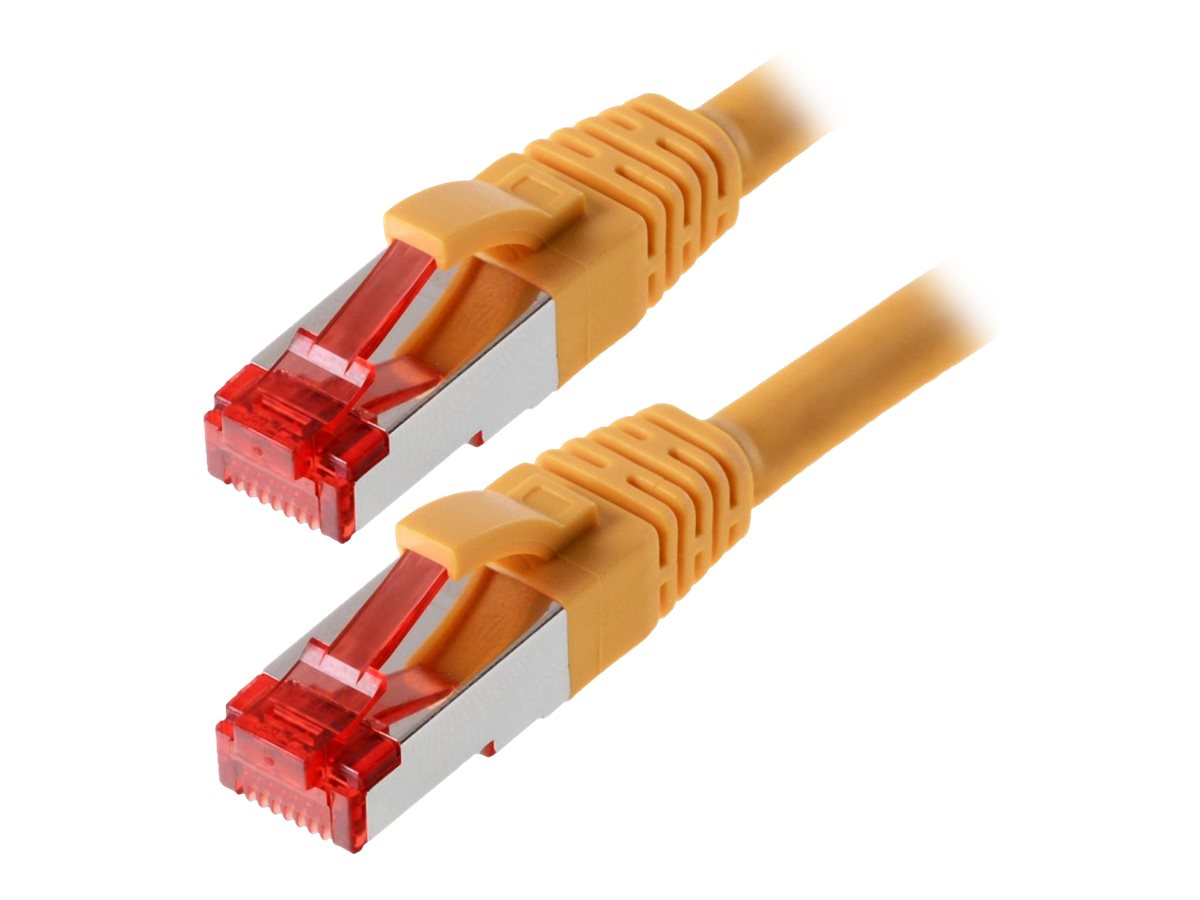 Helos Patchkabel Cat 6 S/FTP gelb 1m