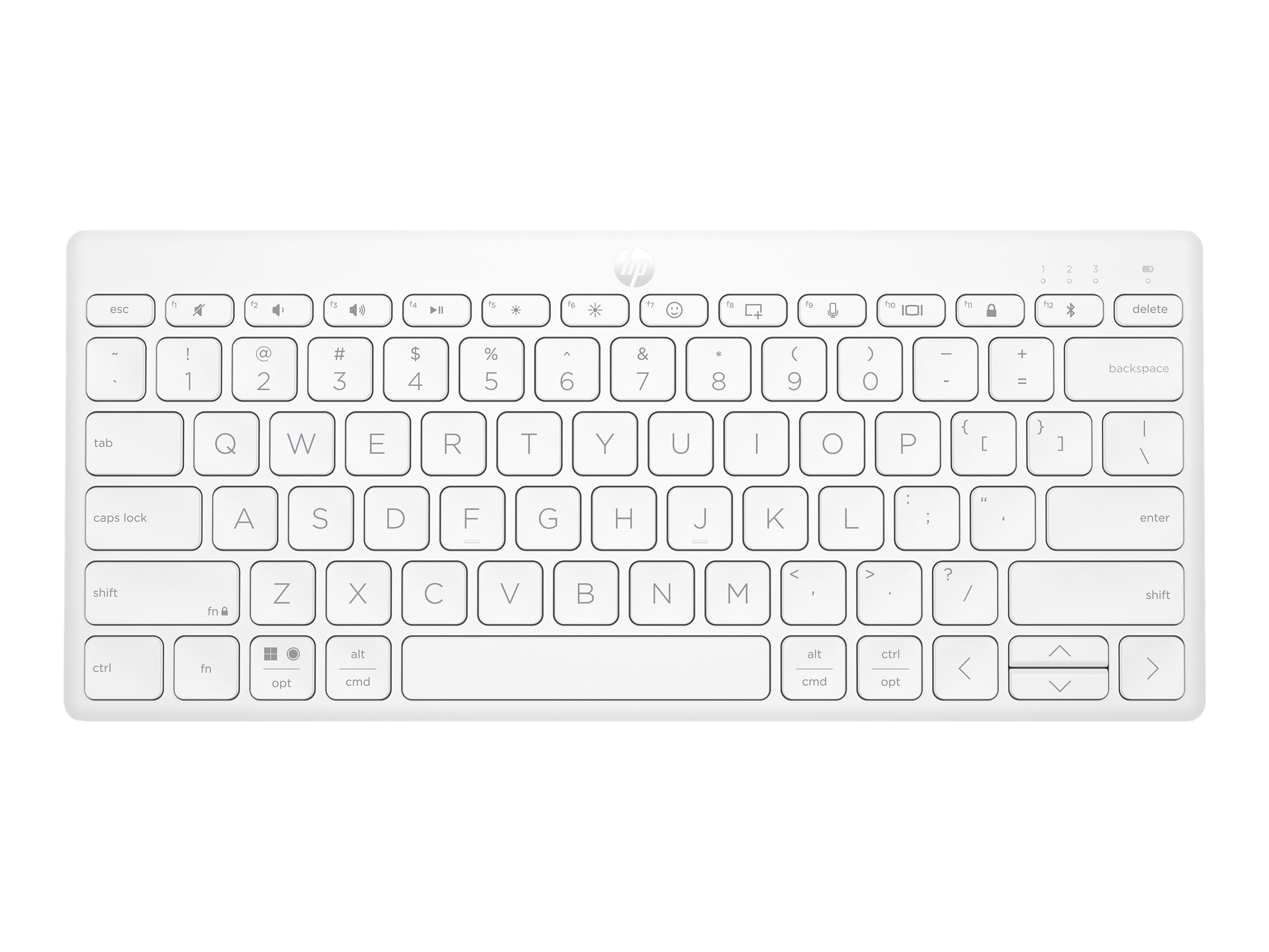 HP 350 Compact Multi-Device Tastatur Weiß