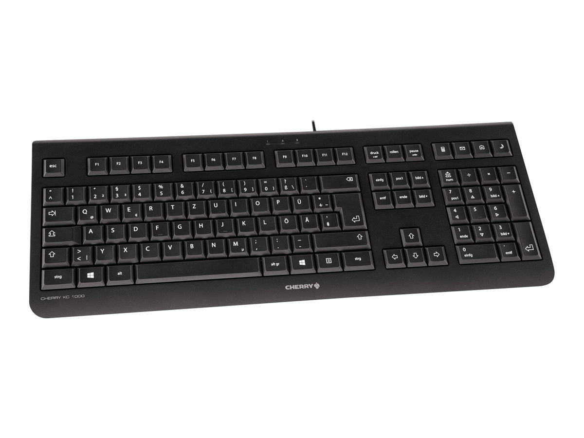 Cherry KC 1000 Tastatur Deutsch Schwarz
