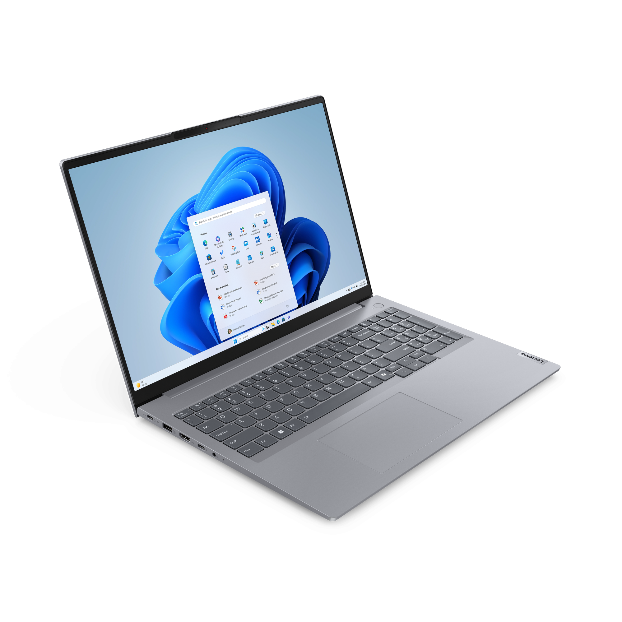 Lenovo ThinkBook 16 G7 ARP Laptop 40,6 cm 16,0 Zoll, 8 GB RAM, 256 GB SSD, AMD Ryzen 5 7535HS