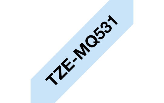 Brother TZe-MQ531 Schwarz auf Pastellblau