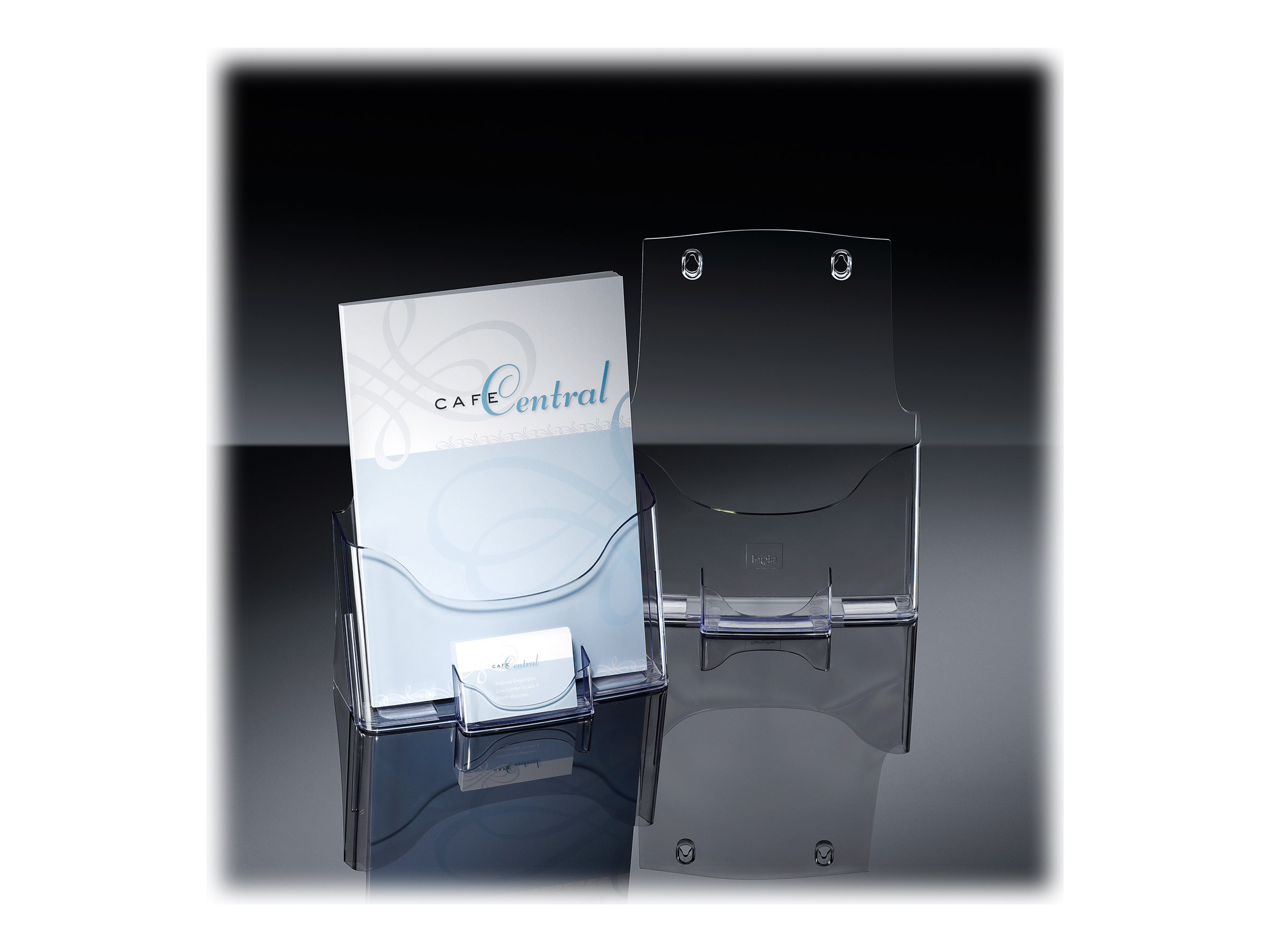 Sigel Prospektspender DIN A4 transparent