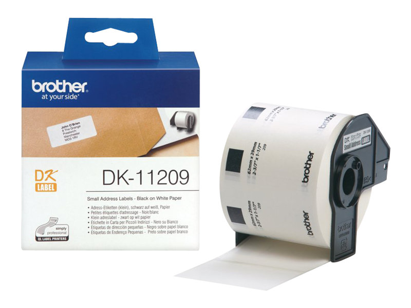 Brother DK-11209 Adressetiketten Schwarz-Weiß