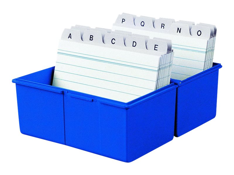 HAN Kartei A7 300 Karten blau