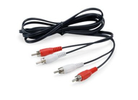 Equip Audiokabel 2 RCA (M) 2,5m Black