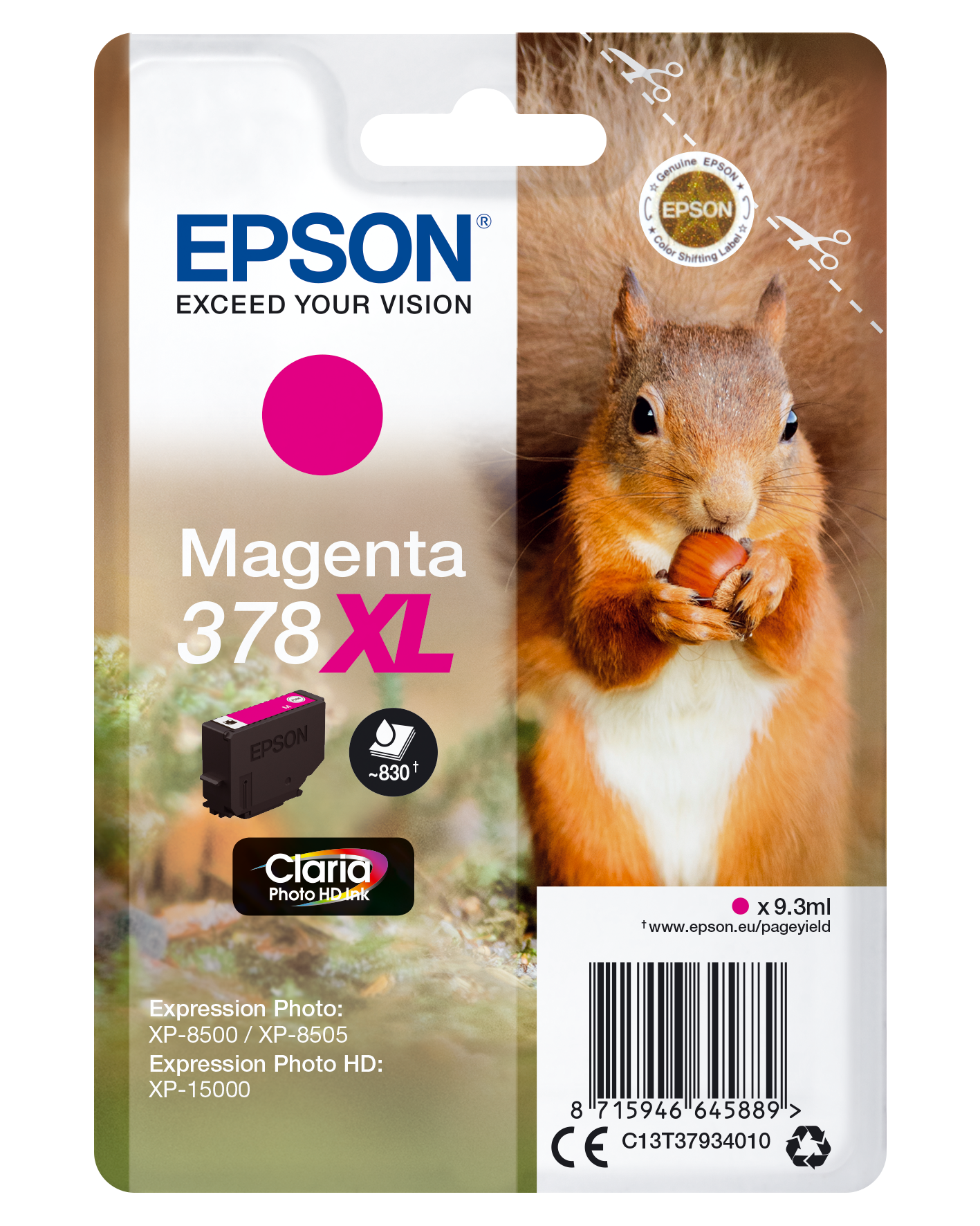 EPSON 378XLT37934 magenta Druckerpatrone