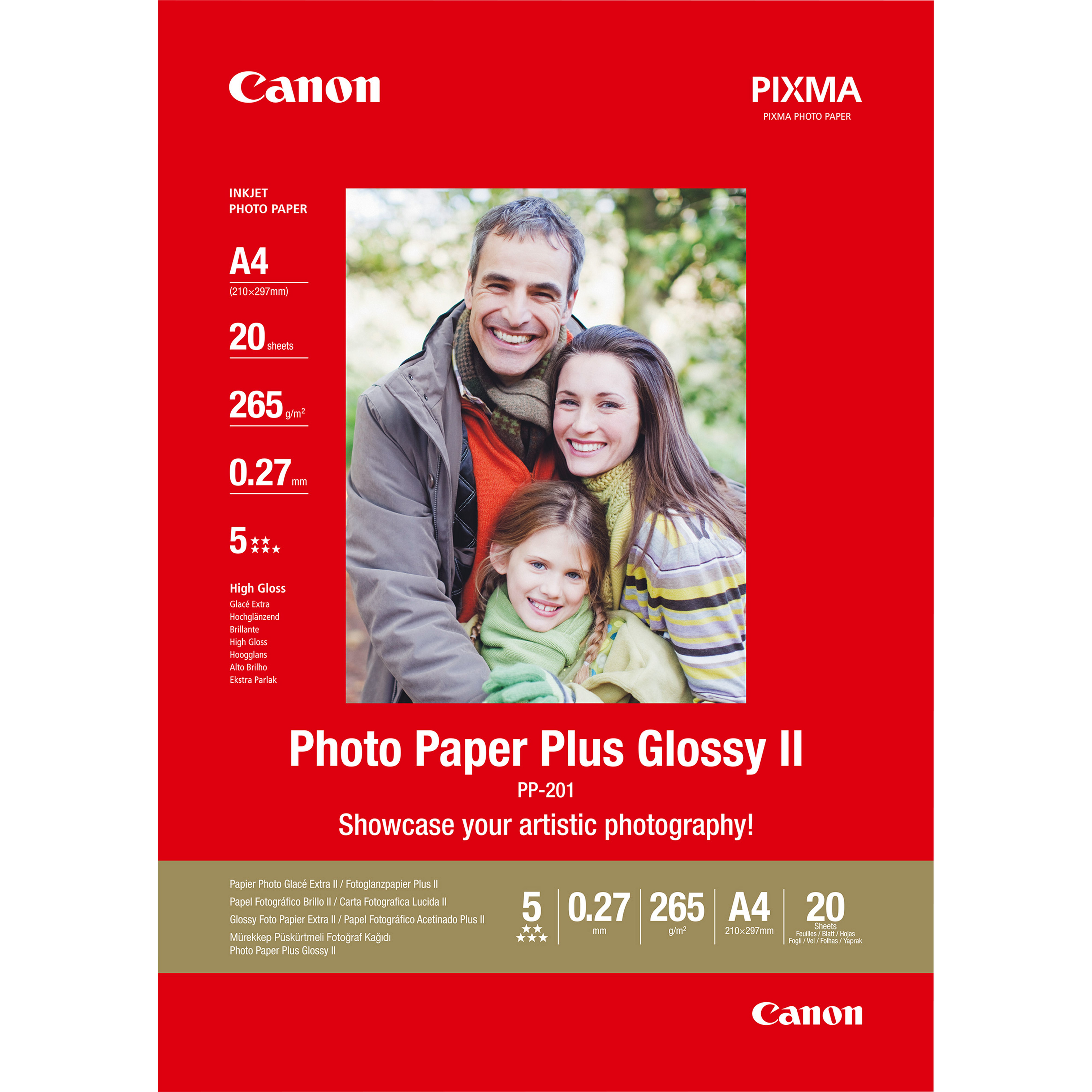 Canon Photo Paper Plus Glossy II PP-201 A4