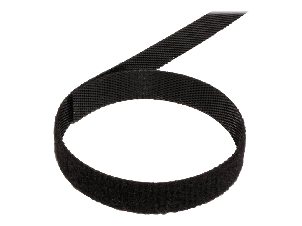VALUE Klettband 10mm schwarz 25m
