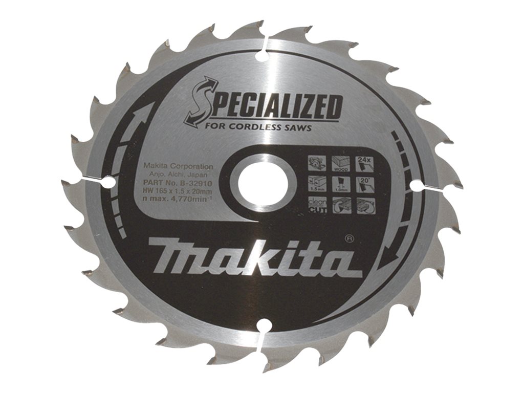 Makita Specialized Kreissägeblatt 165 mm 24 Zähne
