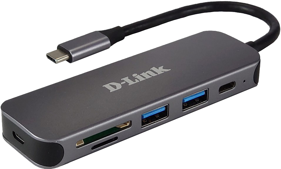 D-Link DUB-2325 USB-C Hub HDMI SD-Reader