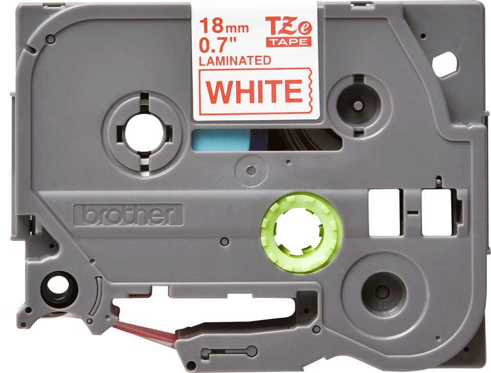 Brother TZe-242 18 mm rot/weiß