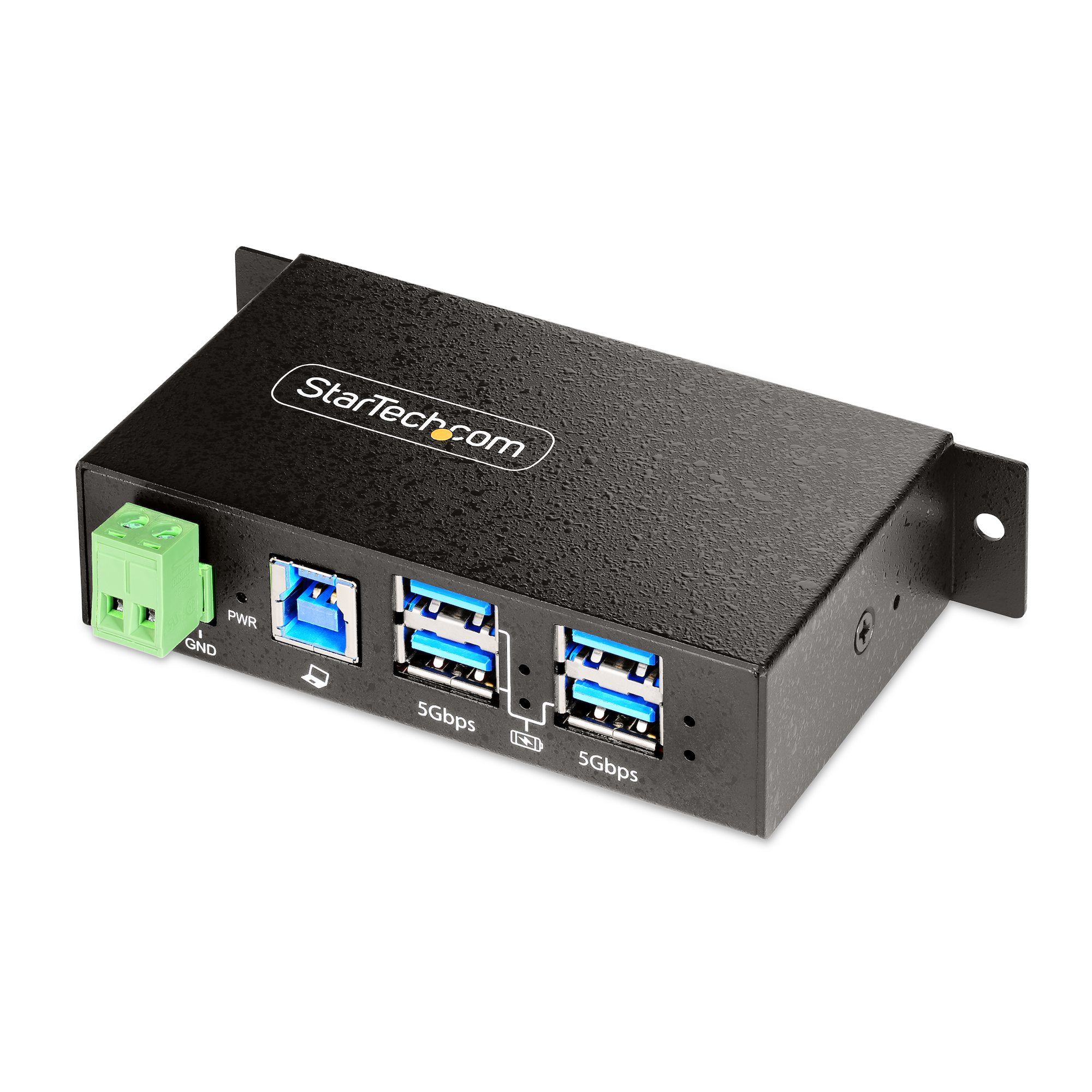 StarTech.com 4-Port Managed USB Hub Heavy Duty Industrial ESD & Surge Protection
