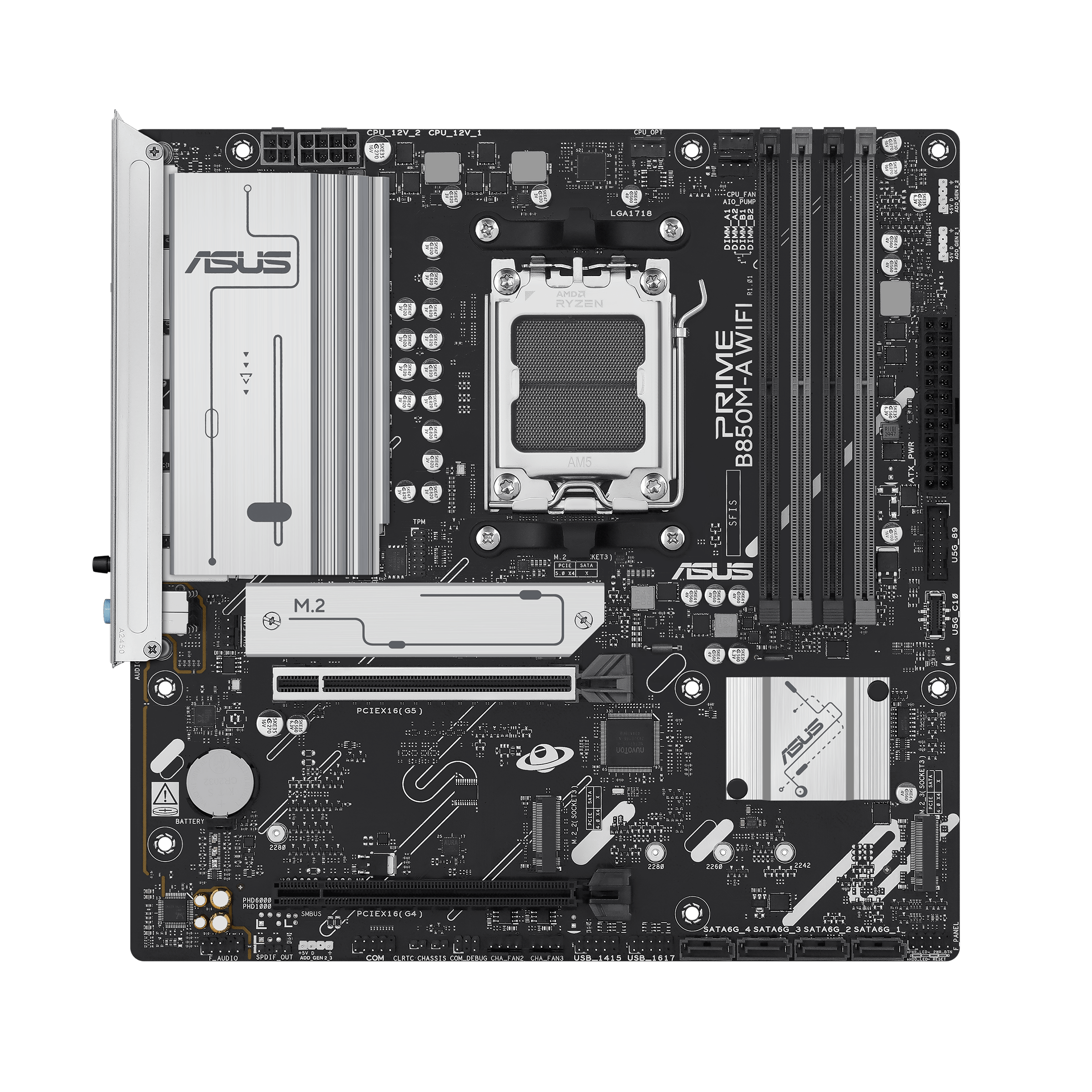 ASUS PRIME B850M-A WIFI micro ATX Socket AM5 Wi‑Fi 6E