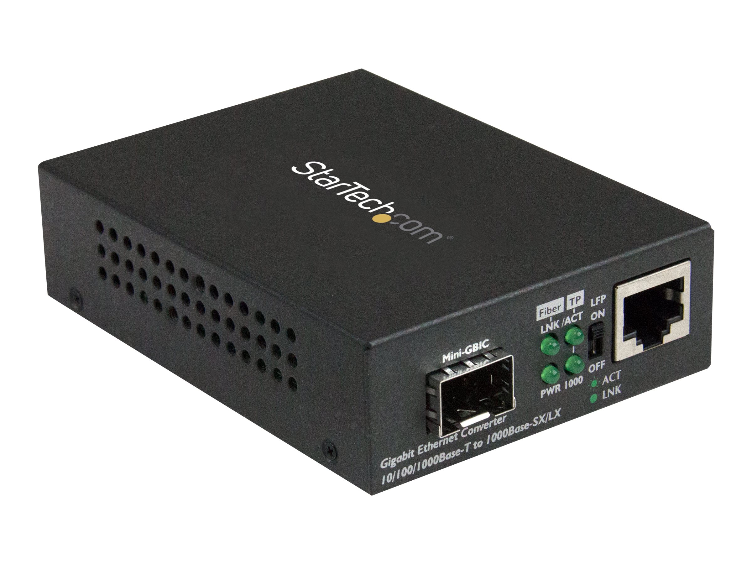 StarTech.com Gigabit Ethernet LWL Medienkonverter mit SFP