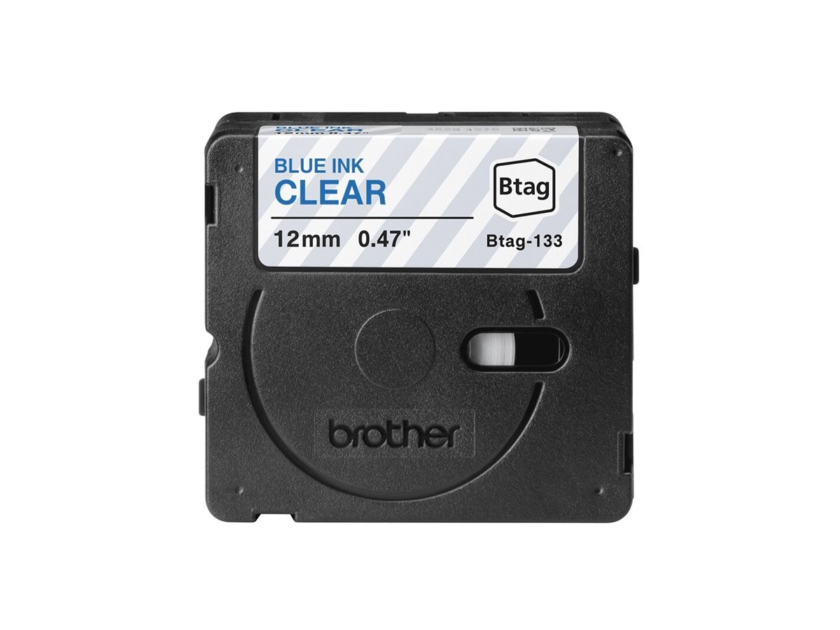 Brother BTAG-133 Blau auf durchsichtig