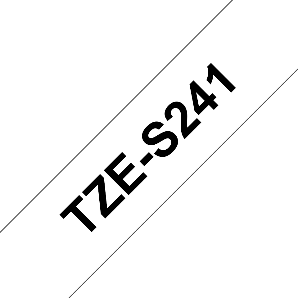 Brother TZe-S241 Schwarz auf Weiß
