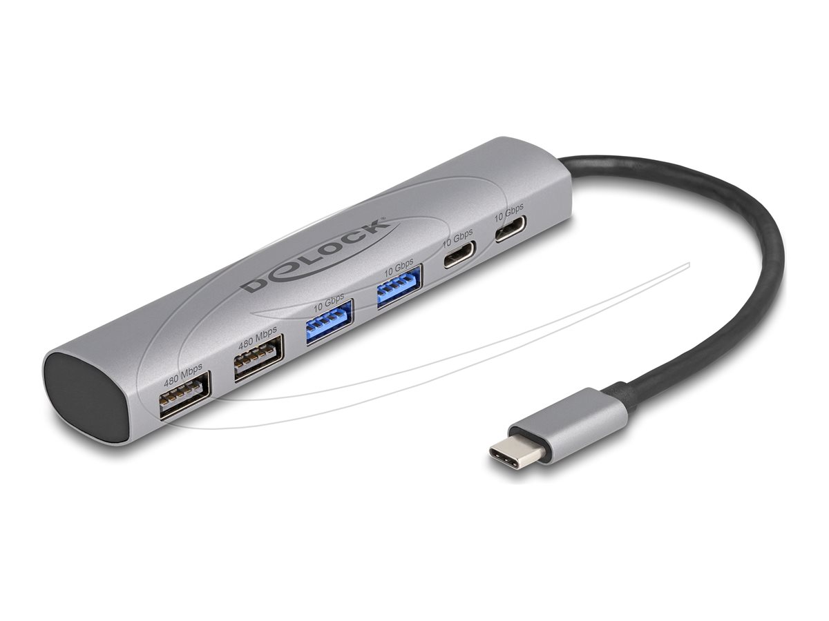 Delock USB-Hub 6 Ports USB-C USB 3.2 USB 2.0