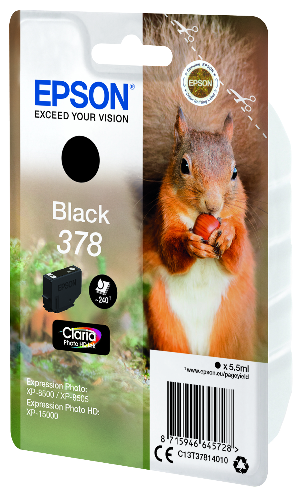 EPSON 378T37814 schwarz Druckerpatrone