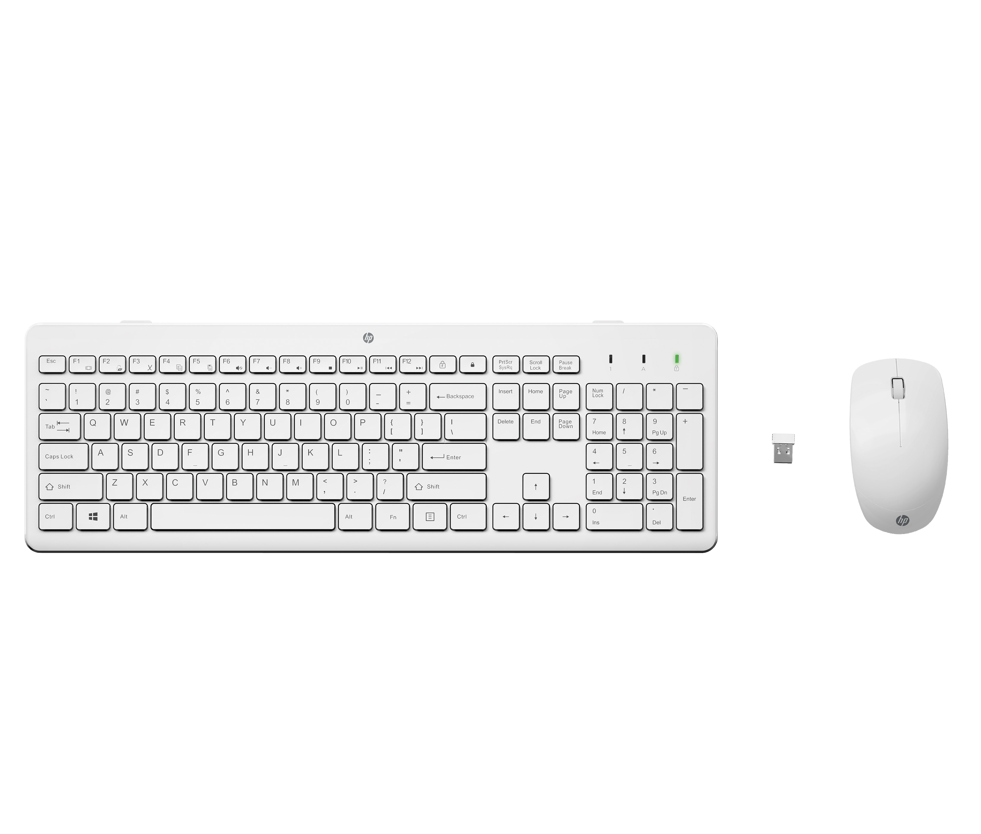 HP TastaturMaus 230 Kabellos Weiss Deutsch