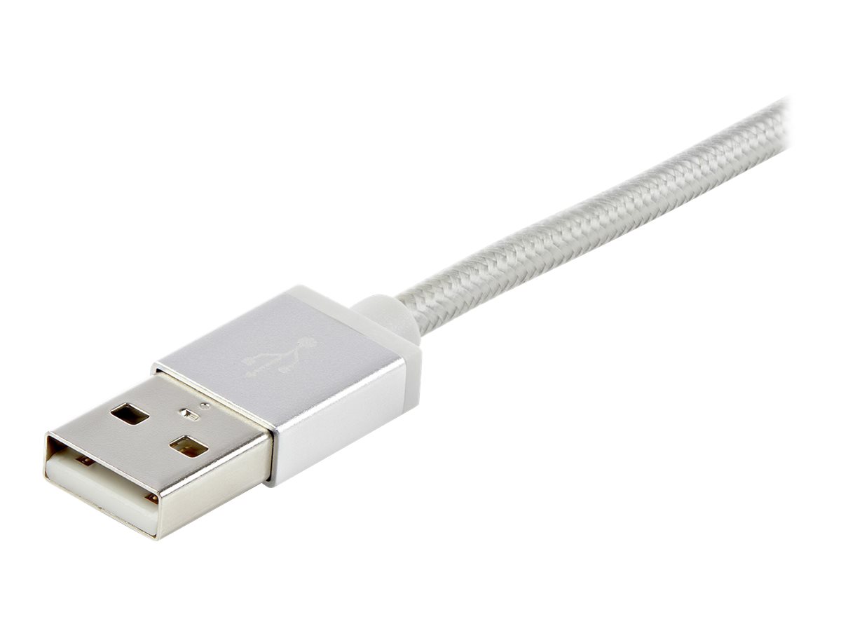 StarTech.com USB Lightning Kabel 1m geflochten Silber
